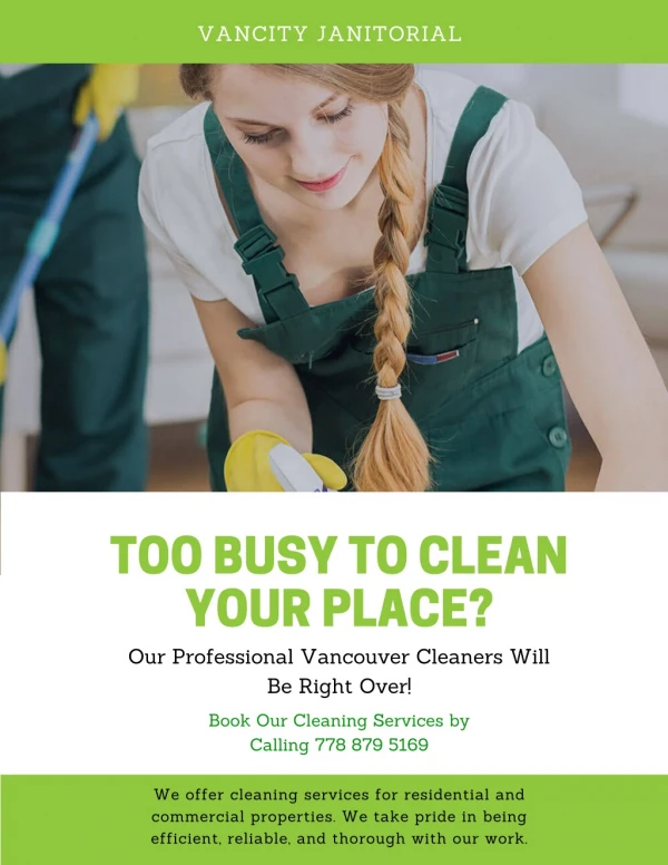 Vancouver Cleaning Service offering Carpet Cleaning Vancouver