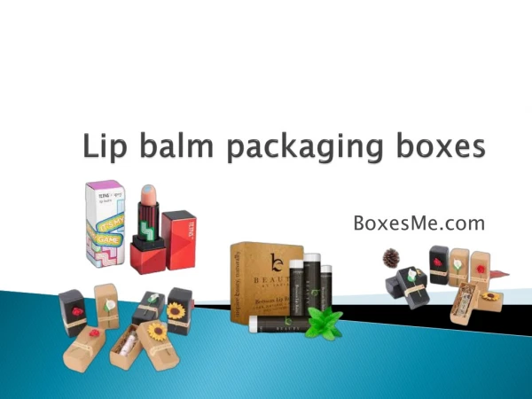 lip balm packaging boxes