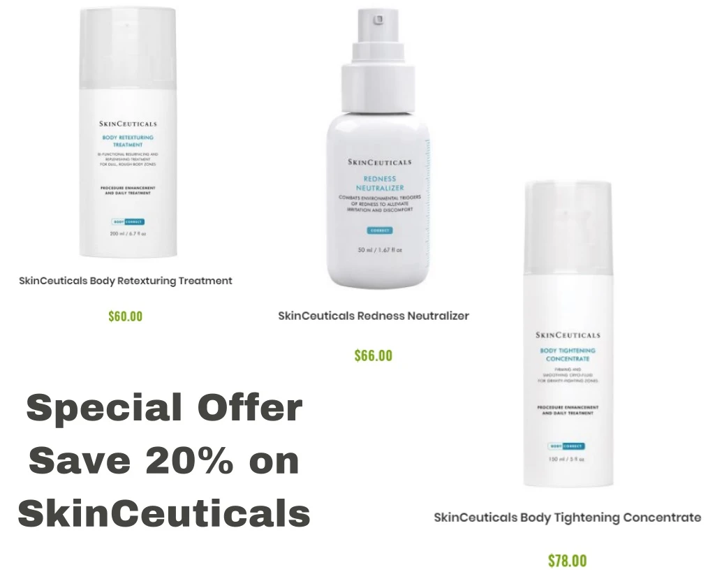 special offer save 20 on skinceuticals