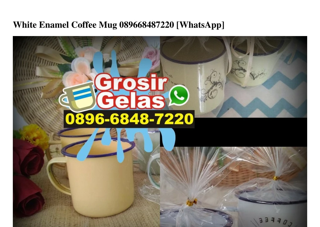 white enamel coffee mug 089668487220 whatsapp