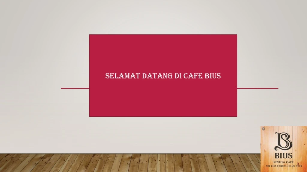 selamat datang di cafe bius