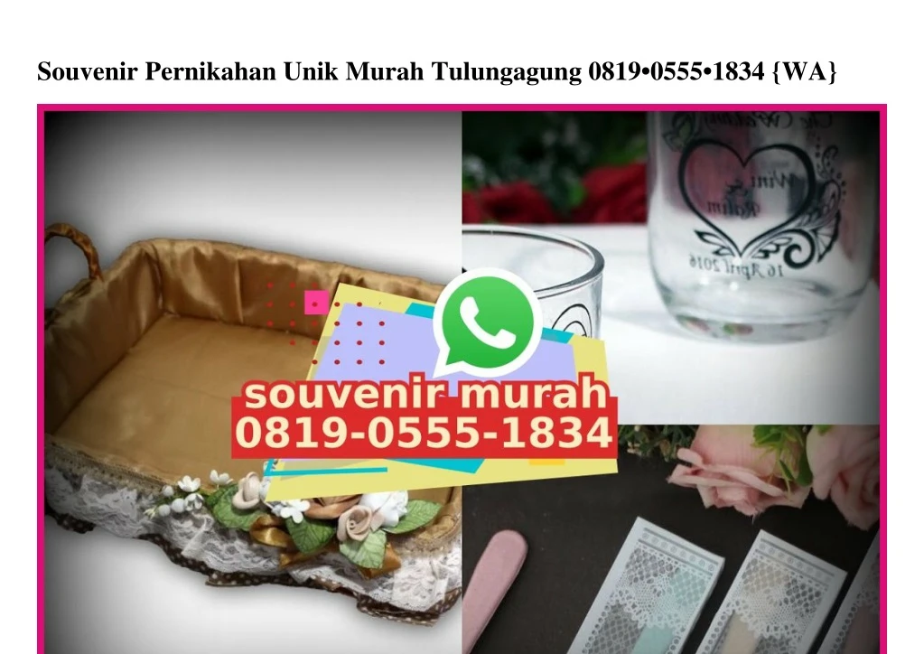 souvenir pernikahan unik murah tulungagung 0819