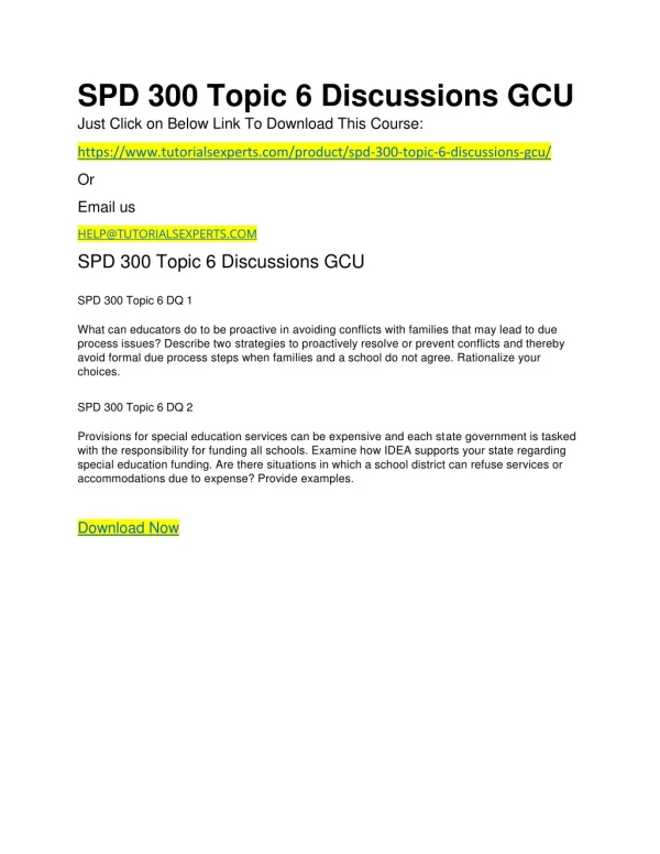 spd 300 topic 6 discussions gcu just click