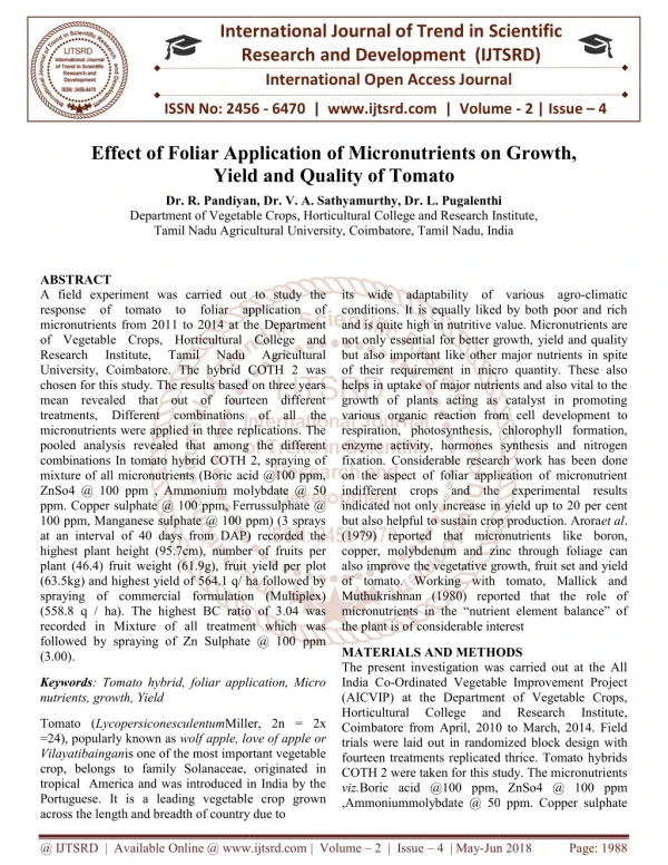 international research research and development