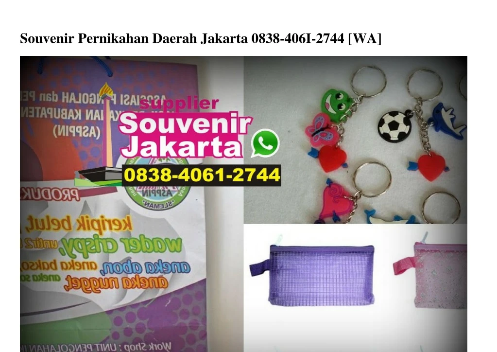 souvenir pernikahan daerah jakarta 0838 406i 2744