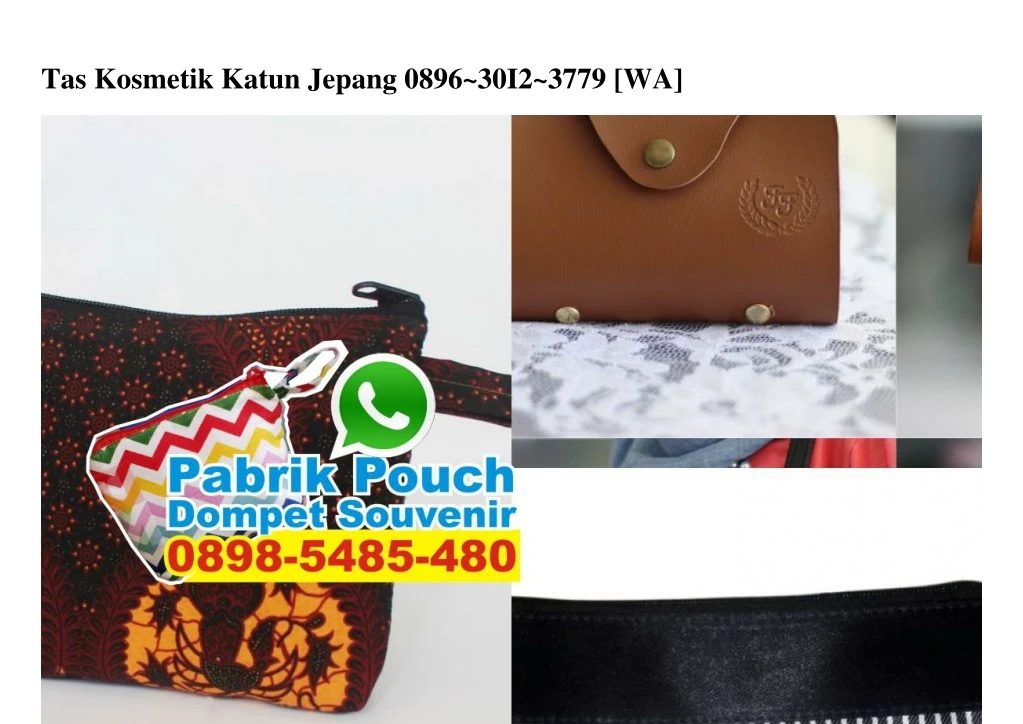 tas kosmetik katun jepang 0896 30i2 3779 wa