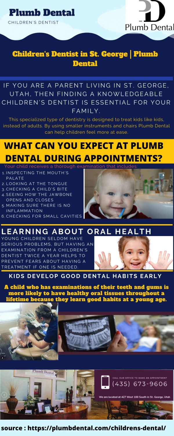 Children's Dentist in St. George | Plumb Dental