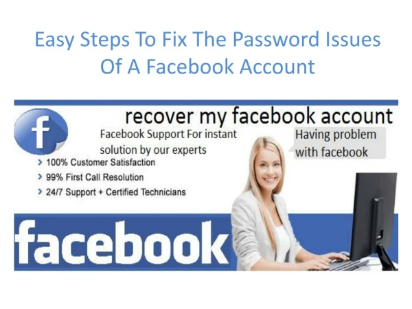 Easy Steps To Fix The Password Issues Of A Facebook Account
