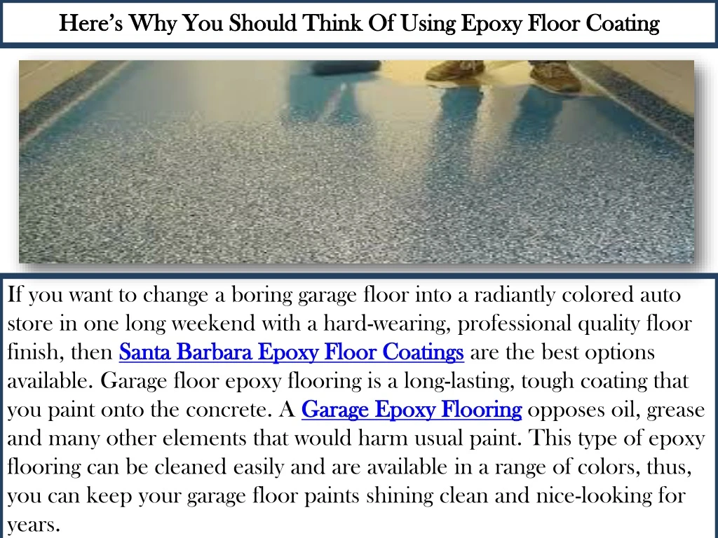 here s why you should think of using epoxy floor coating