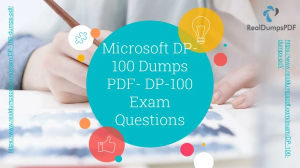 Best Microsoft DP-100 Dumps Pdf for Exams Revision Guarantee!