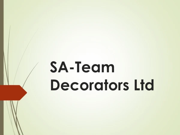 sa team decorators ltd