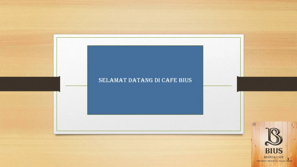 selamat datang di cafe bius