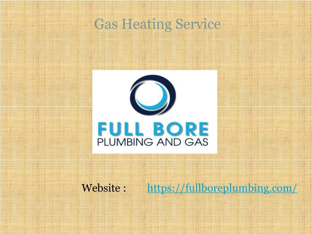 gas heating service