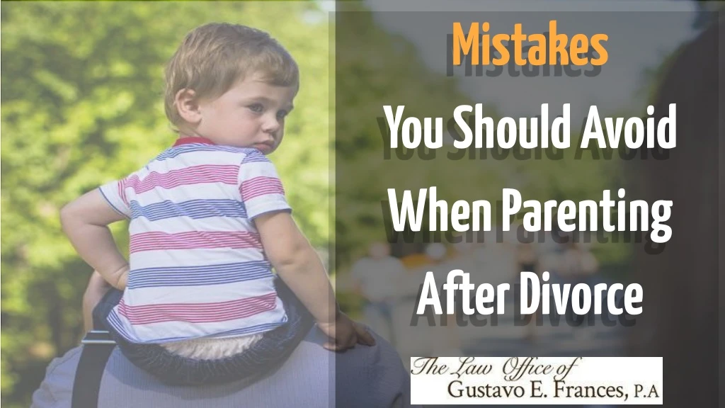 mistakes you should avoid when parenting after