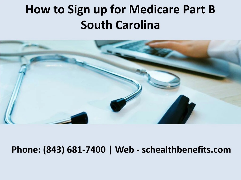 how to sign up for medicare part b south carolina