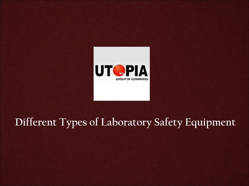different types of laboratory safety equipment
