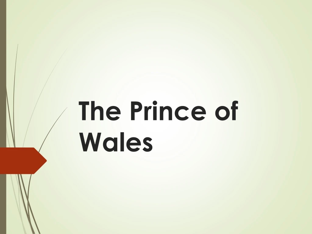 the prince of wales
