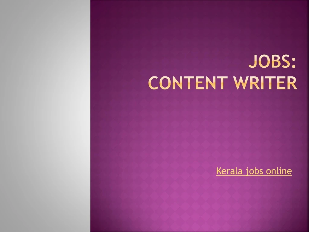 jobs content writer