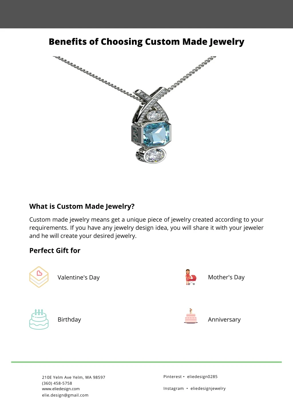 benefits of choosing custom made jewelry