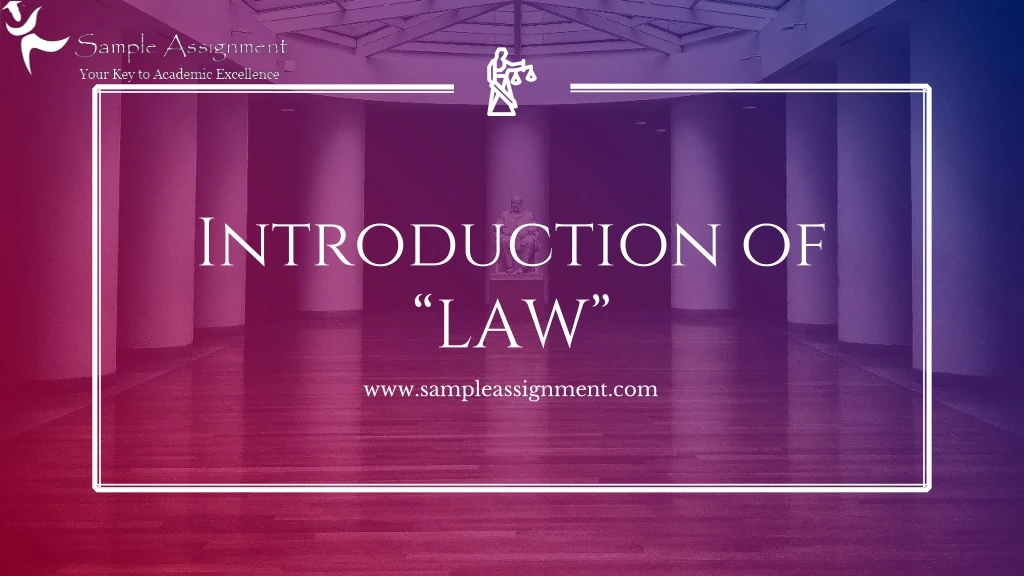 introduction of law