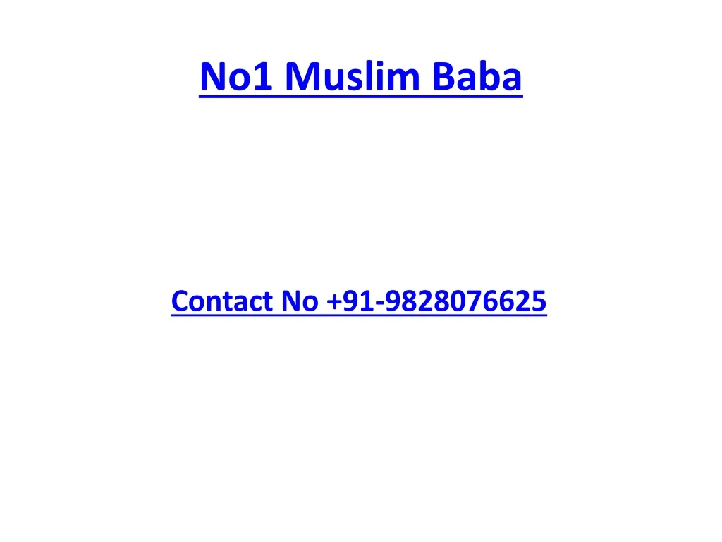 no1 muslim baba