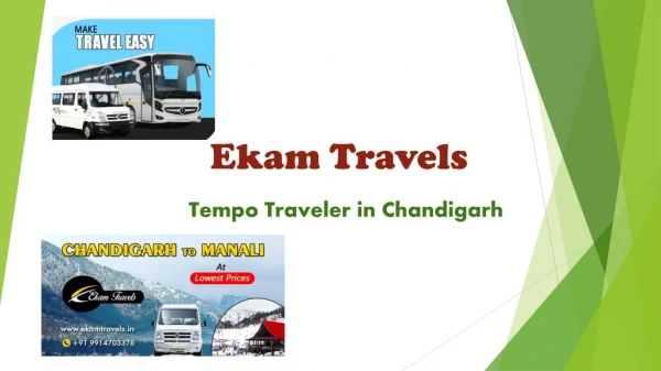 Tempo Traveler in Chandigarh