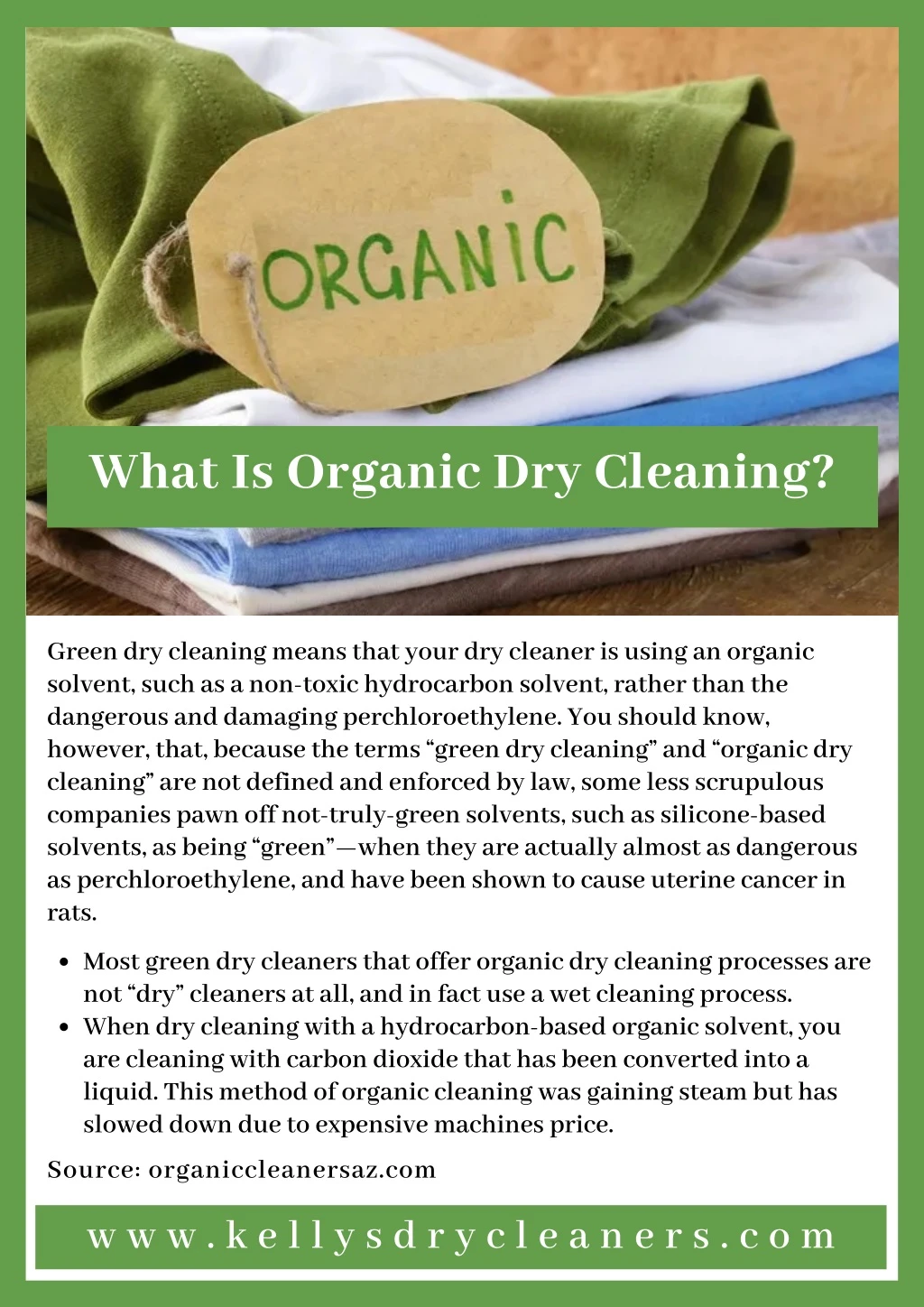 what is organic dry cleaning
