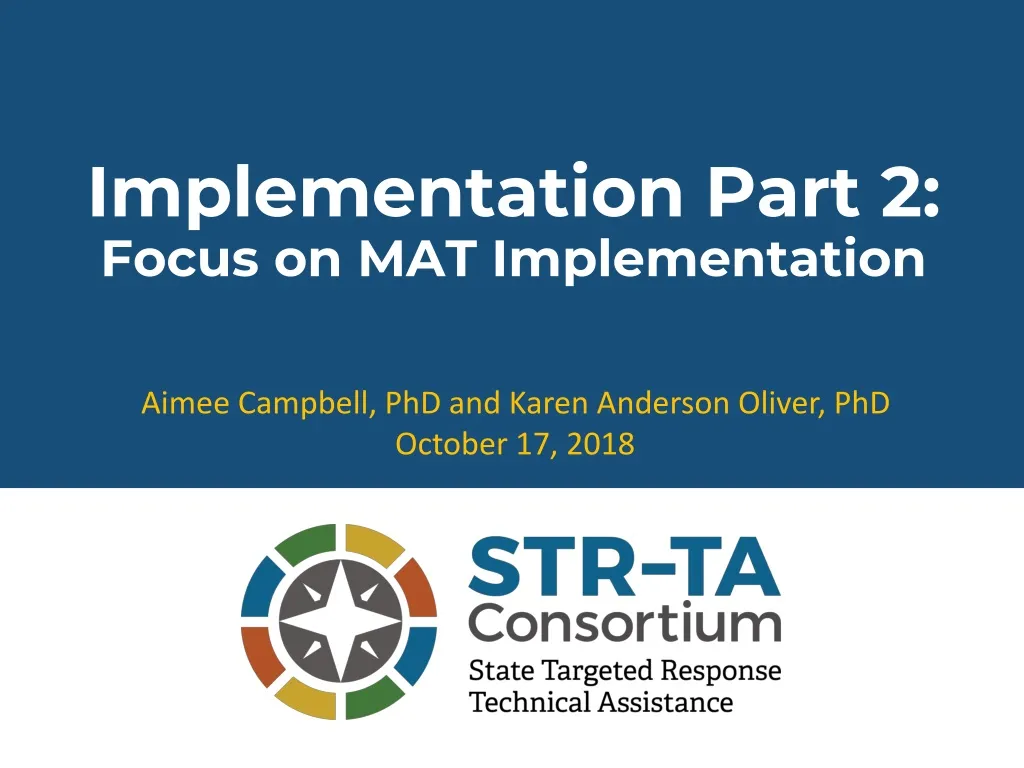 implementation part 2 focus on mat implementation