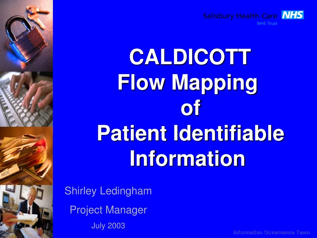 caldicott flow mapping of patient identifiable information