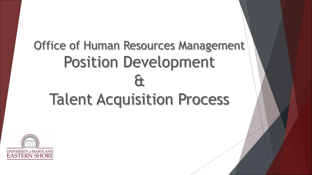 office of human resources management position