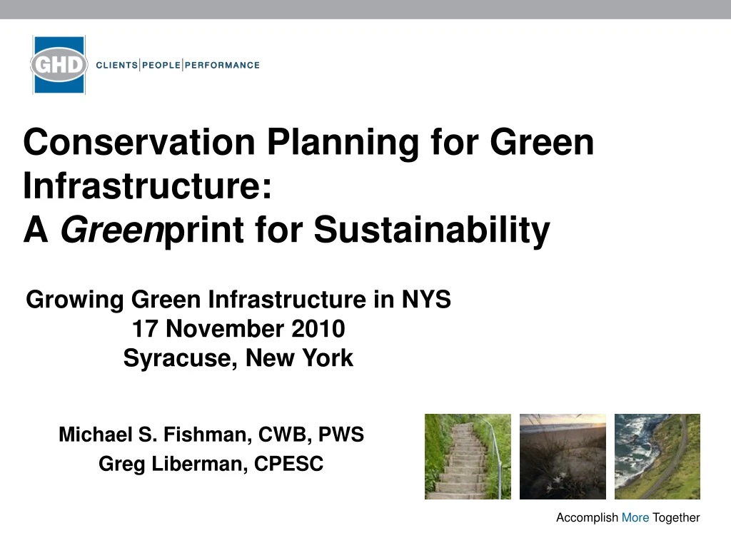 conservation planning for green infrastructure a green print for sustainability