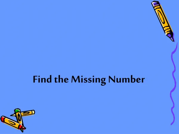 find the missing number