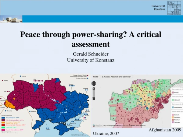 Peace through power-sharing? A critical assessment
