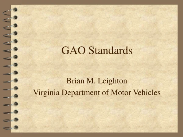 GAO Standards