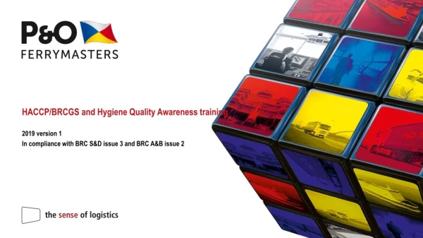 HACCP/BRCGS and Hygiene Quality Awareness training