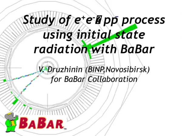 Study of e + e -  pp process using initial state radiation with BaBar