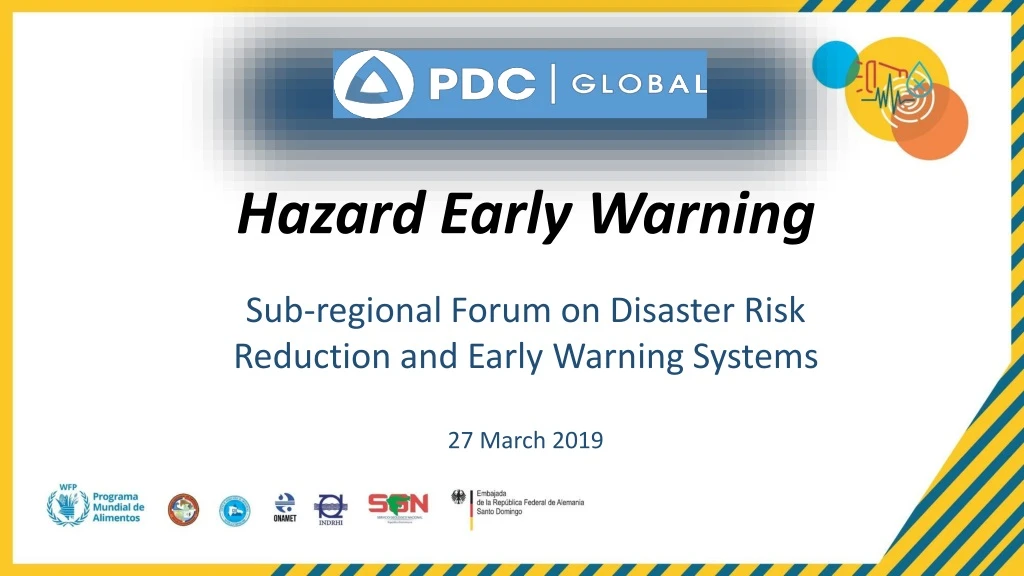 hazard early warning sub regional forum