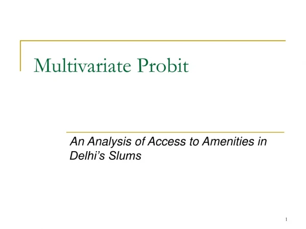 Multivariate Probit