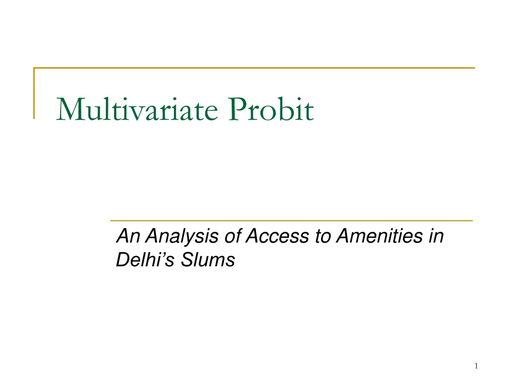 multivariate probit