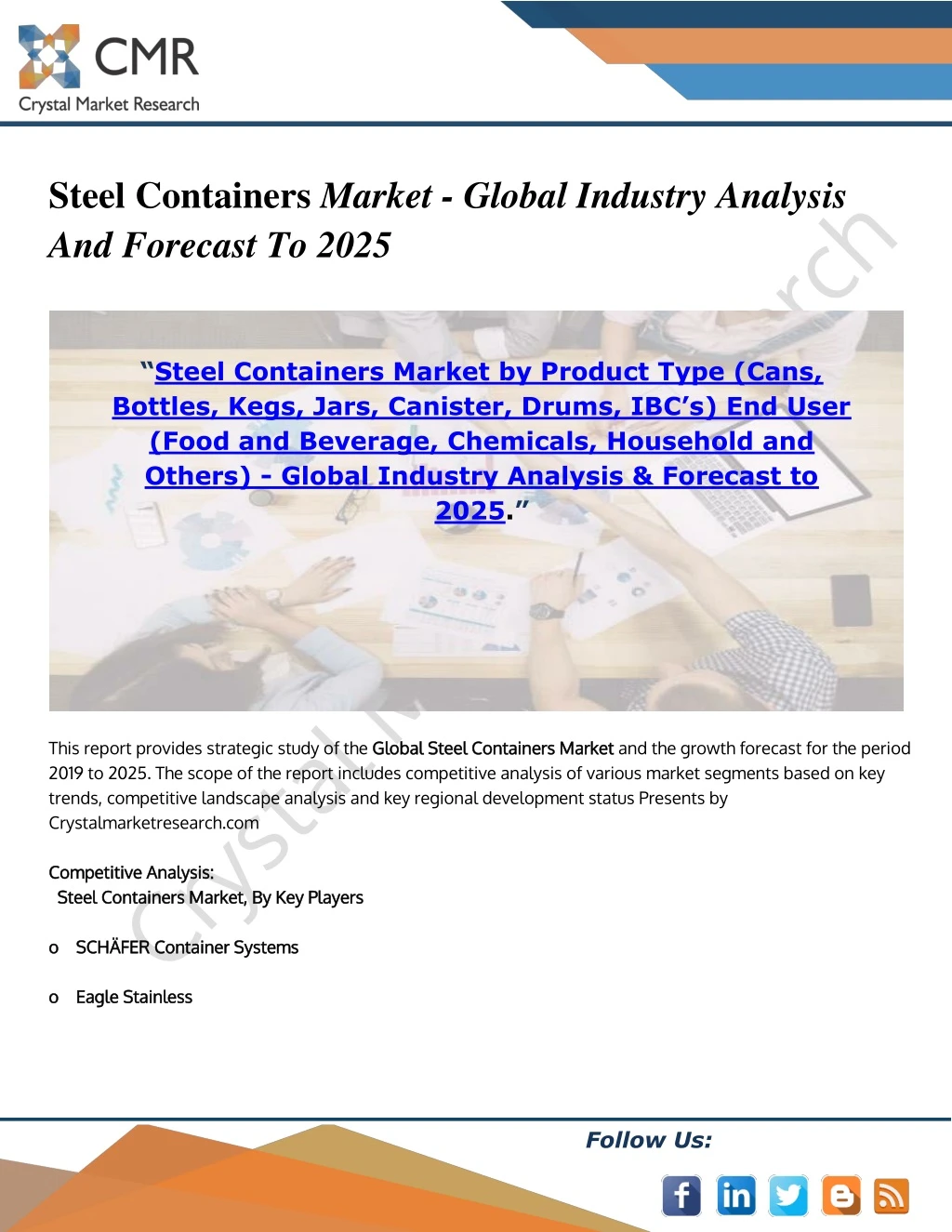 steel containers market global industry analysis