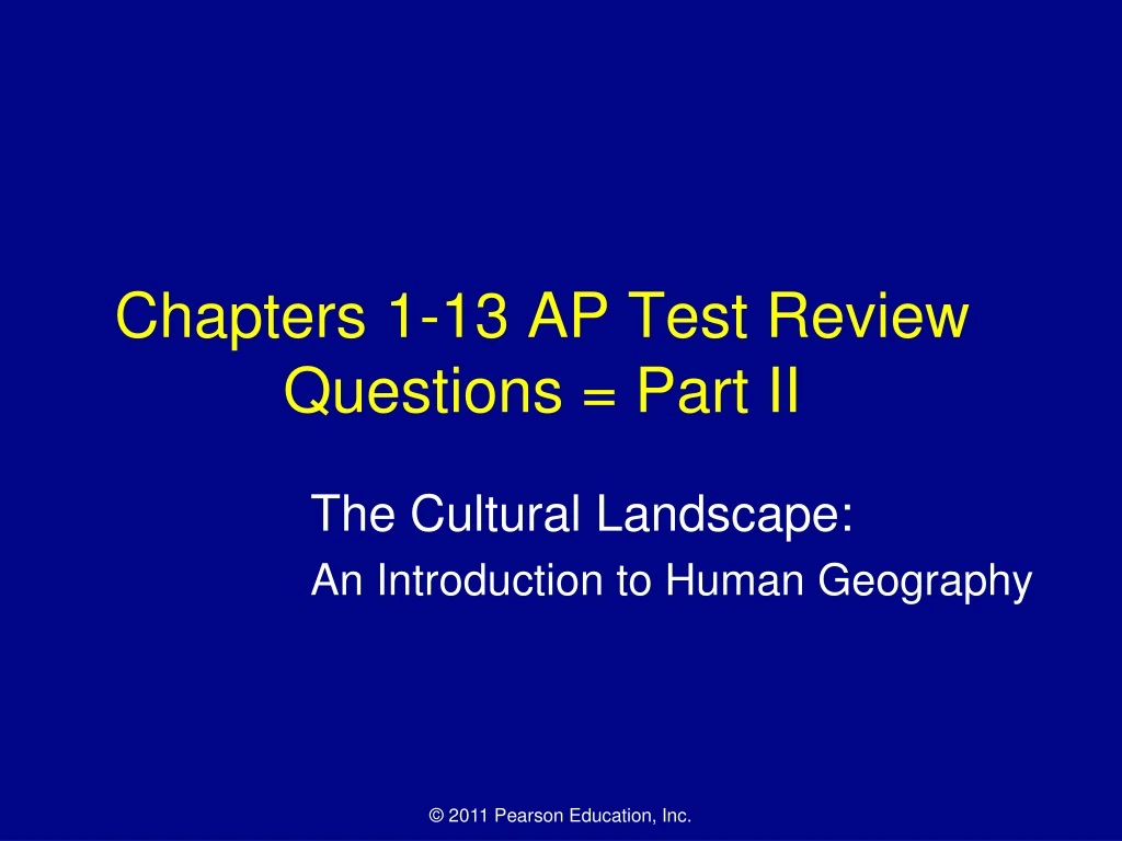 chapters 1 13 ap test review questions part ii