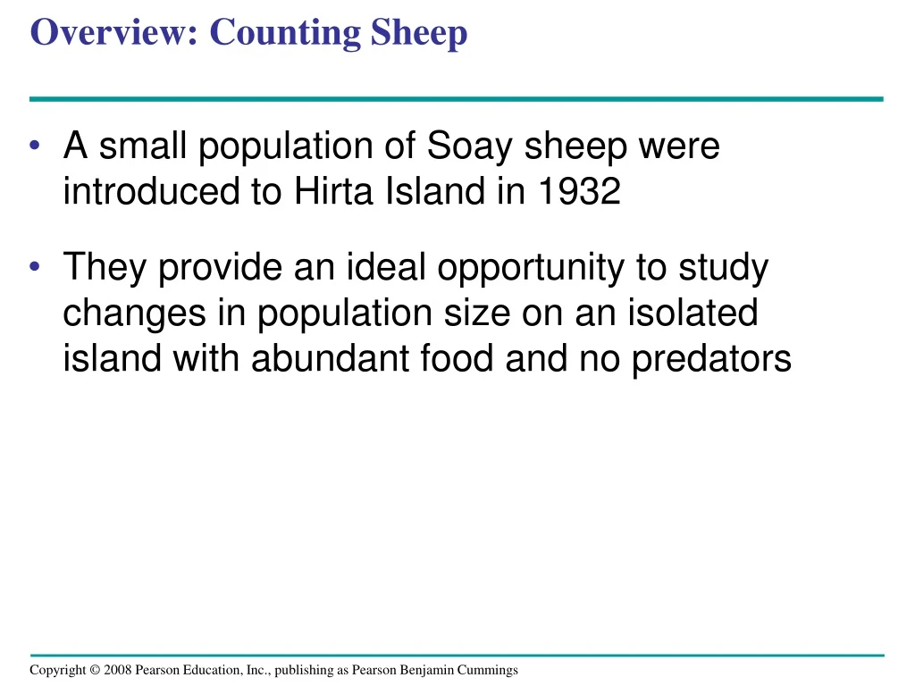 overview counting sheep