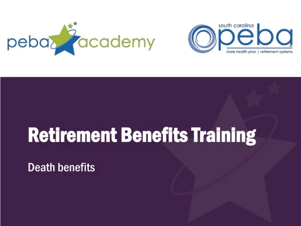 Retirement Benefits Training