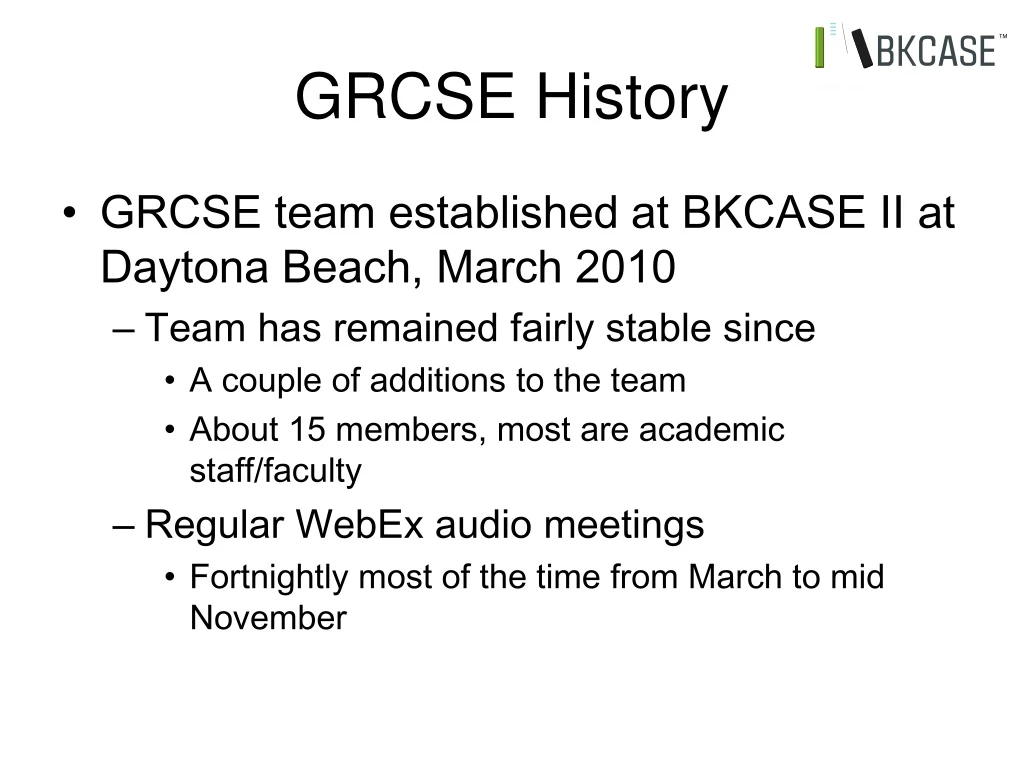 grcse history