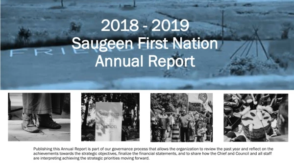 2018 - 2019 Saugeen  First Nation Annual  Report