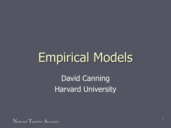 Empirical Models