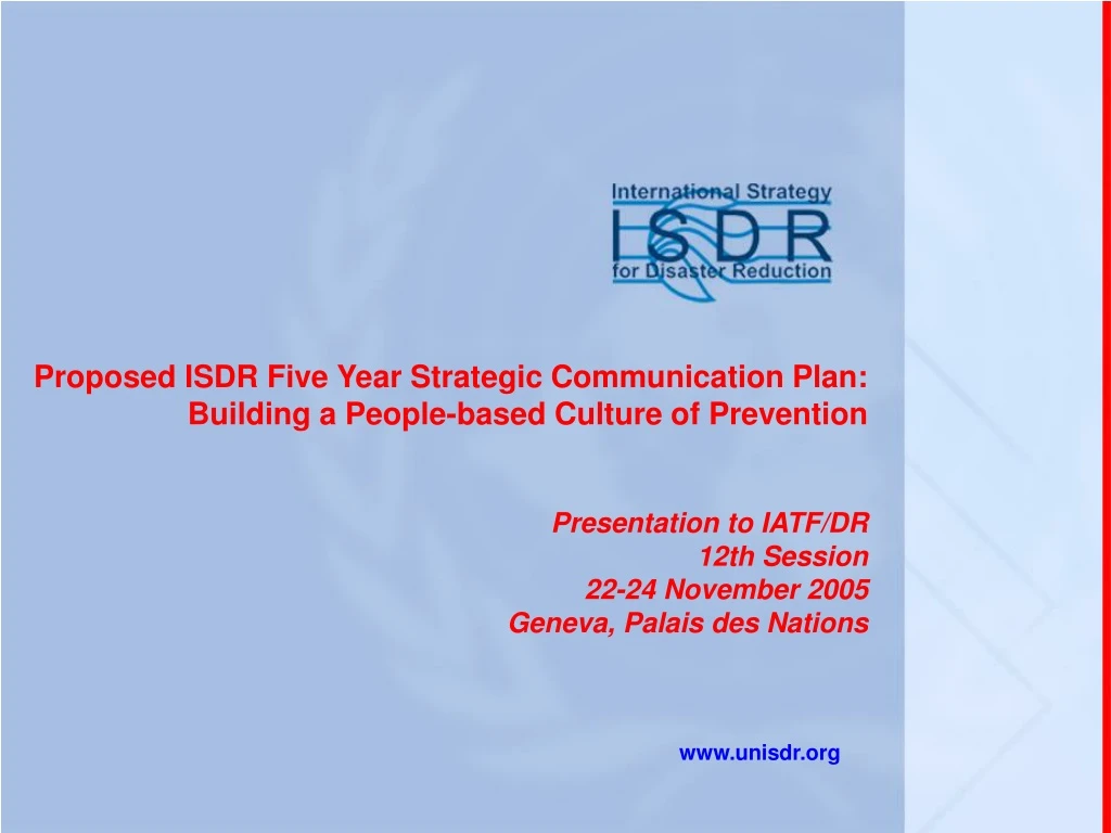 www unisdr org