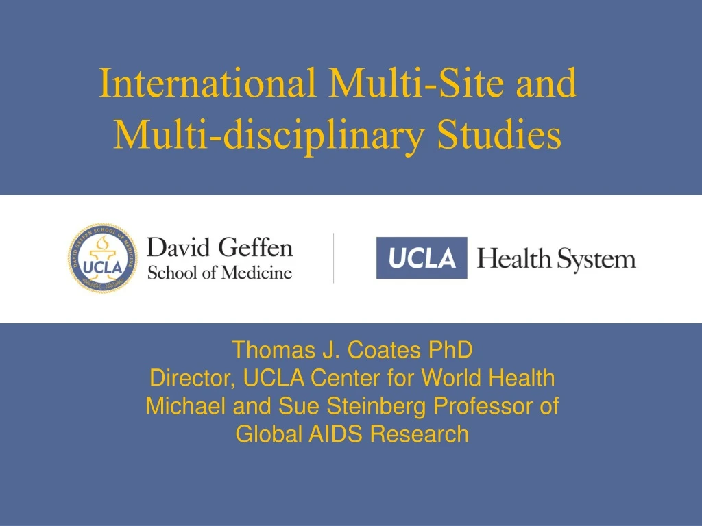 international multi site and multi disciplinary