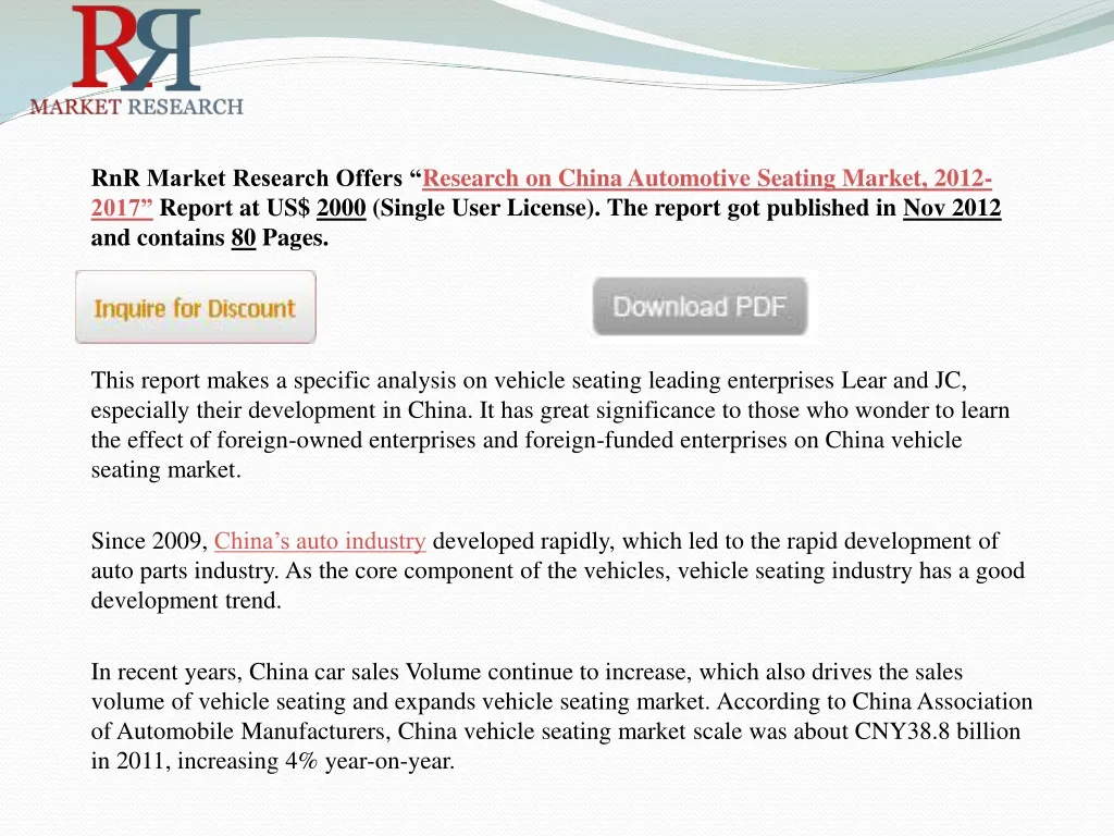 rnr market research offers research on china