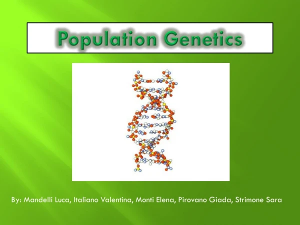 Population  Genetics